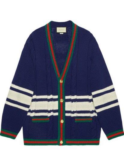 gucci cardigan juice wrld|gucci web cardigan.